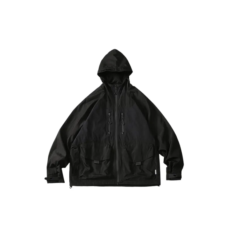 Cityboy Loose Colorful Metal Nylon Hoodie Jackets-5