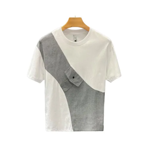 Contrast Color Stitching Men's T-Shirt