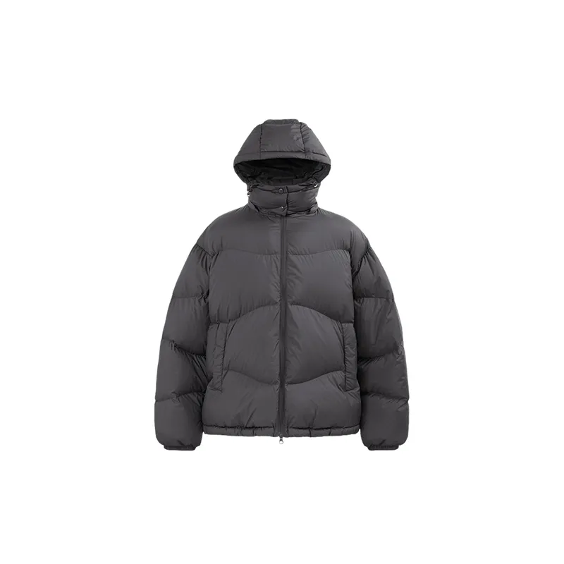 Fashionable Simple White Duck Down Jacket-3