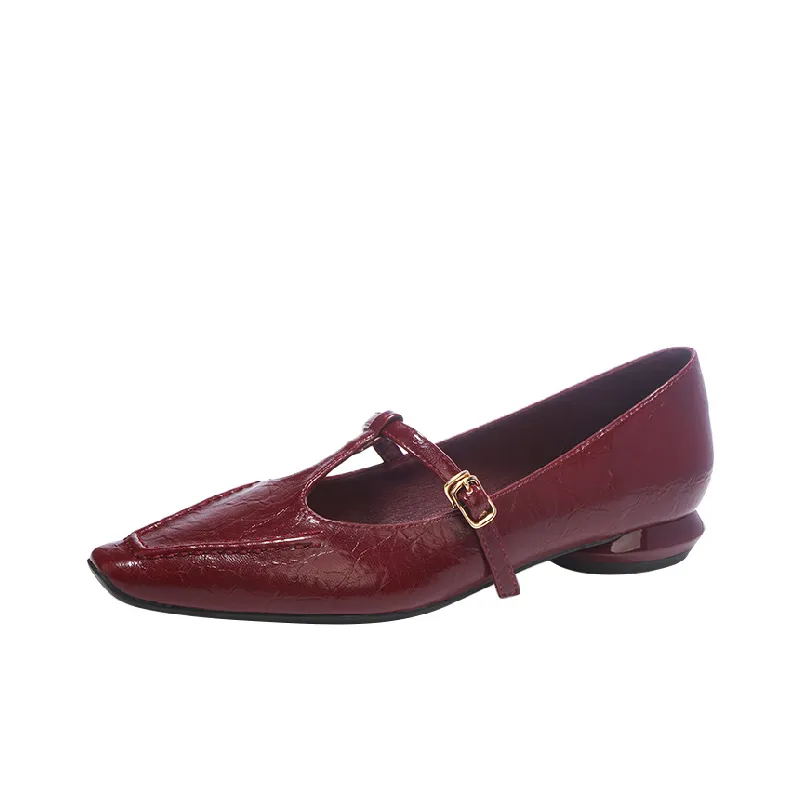 Elegant Plain Mary Jane Shoes-0