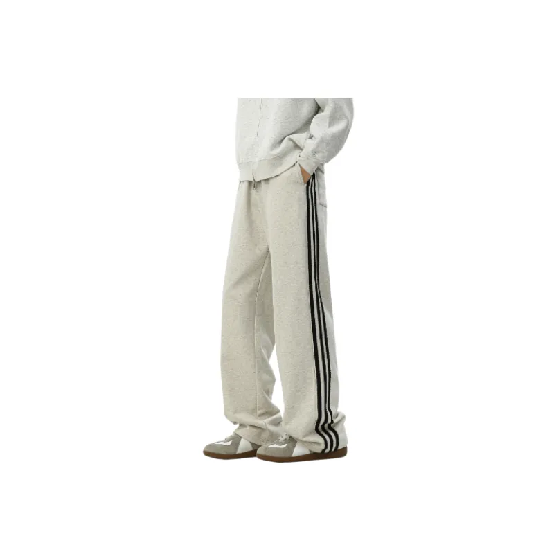 Sporty Loose Cotton Casual Pants-2