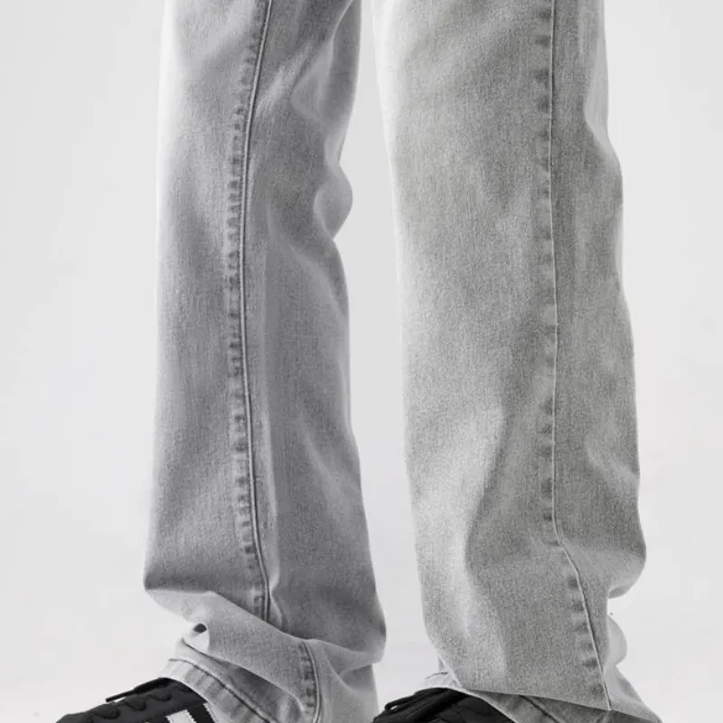 Retro Straight Leg Jeans-3