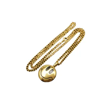Hip Hop Smiley Face Necklace