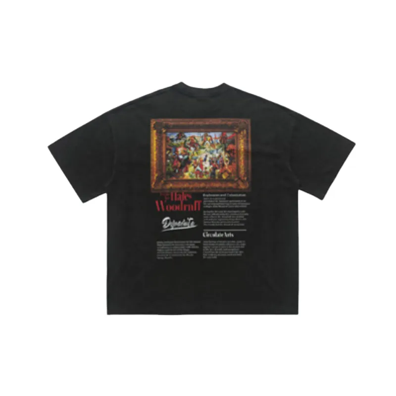 Retro Washed Cotton T Shirt-1