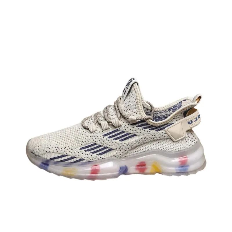 Breathable Mesh Rainbow Running Shoes-4
