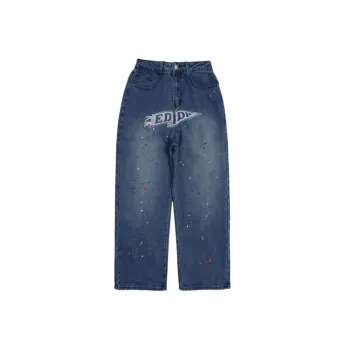 New American Style Wash Jeans All match Street Fashion Trendy Trousers