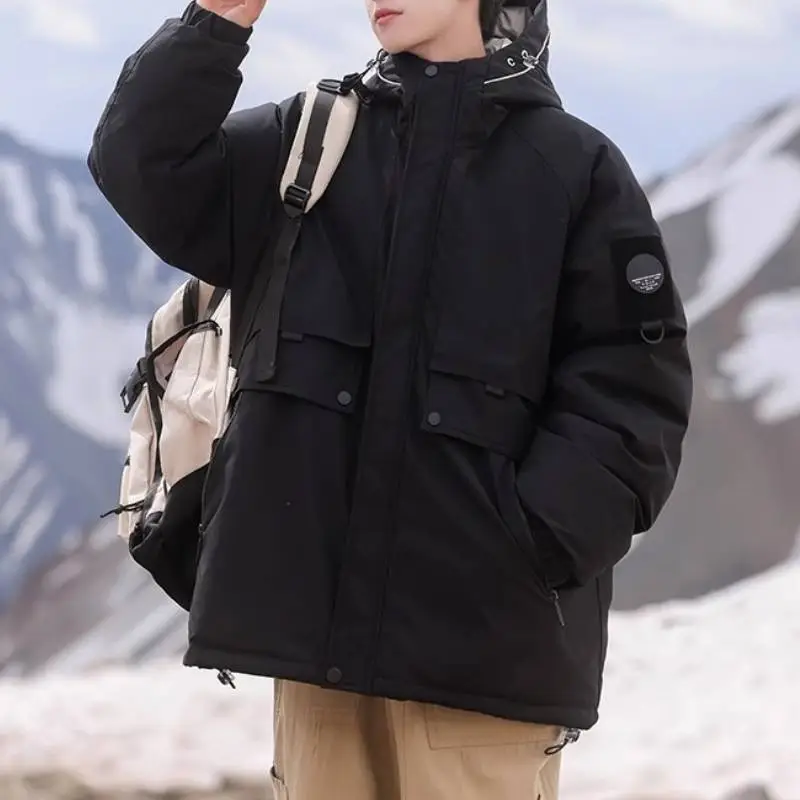 Loose Warming White Duck Down Jacket-2