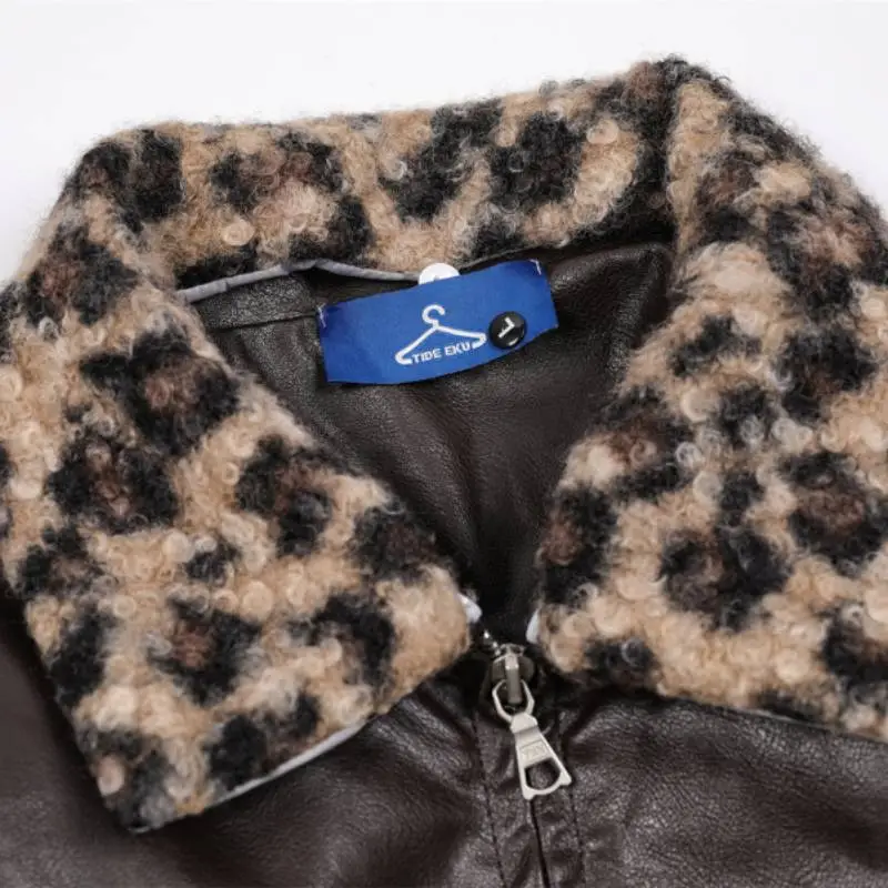 Retro Leopard Print Quilted Jacket-3