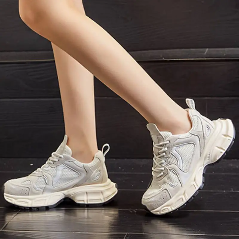 Casual Breathable Chunky Sneakers-4