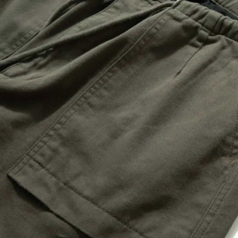 Retro Casual Cargo Pants-7