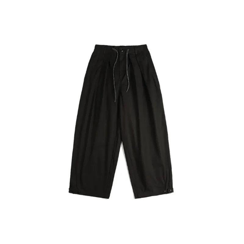 Solid Color Basic Straight Casual Pants-0