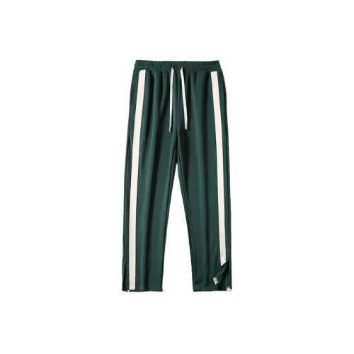 Basics Loose Cotton-Like Fabric Casual Pants