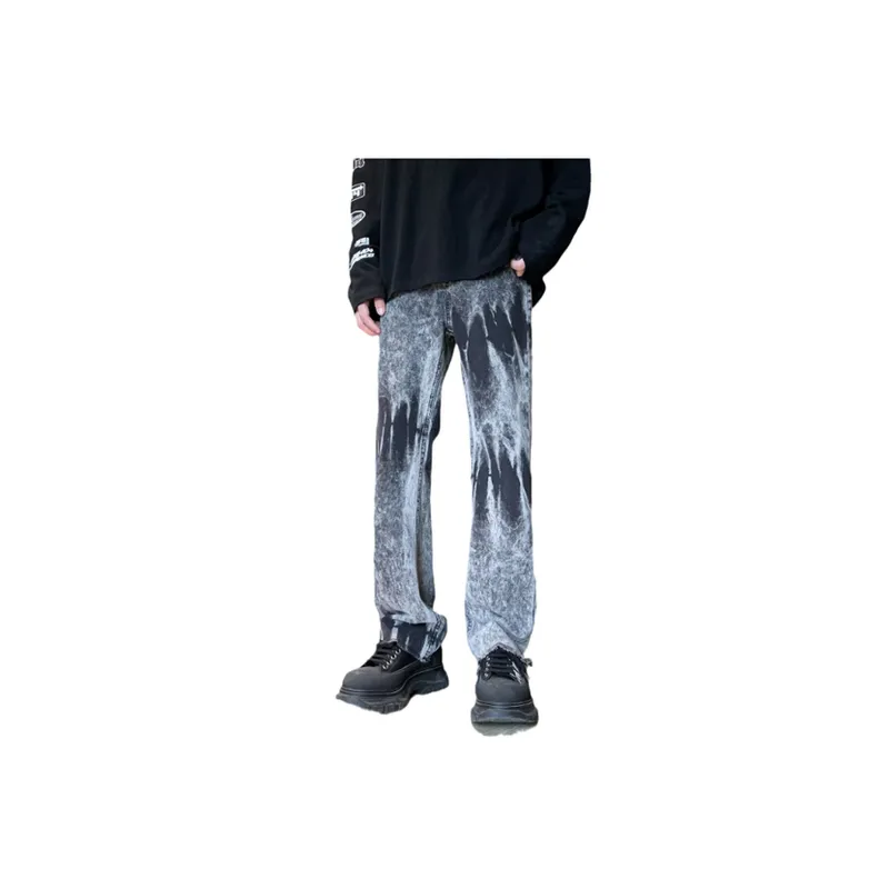 Gradient Slim Flared Pants-3