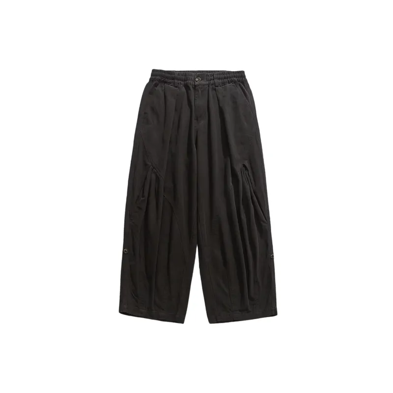 Retro Casual Wide Leg Cargo Pants-0