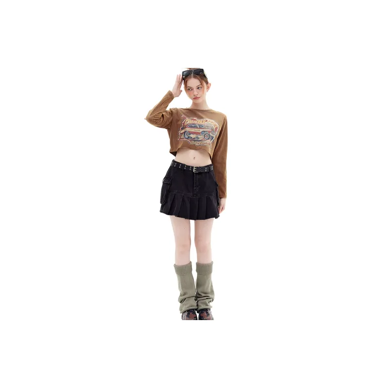 Fashionable All Over Print 100% Cotton T Shirt Women-2