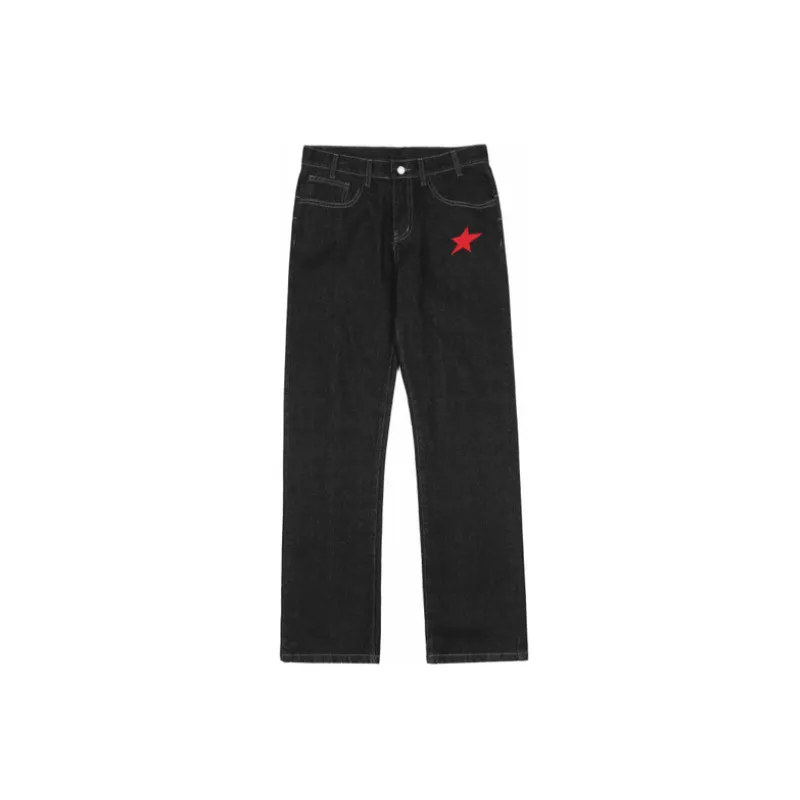 Retro Embroidered Jeans