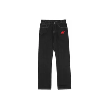Retro Embroidered Jeans