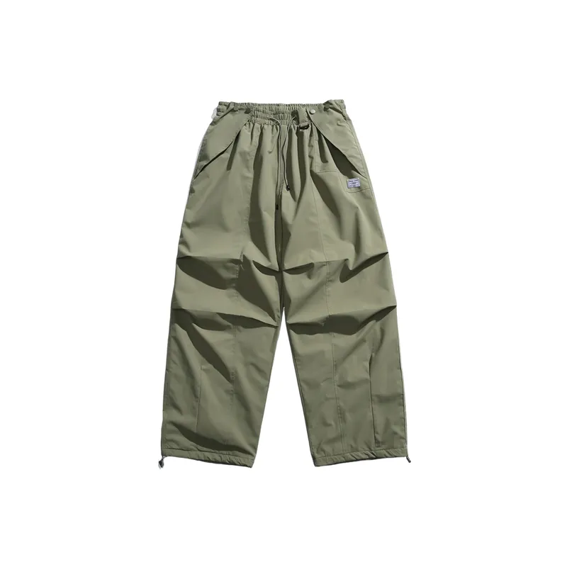 Casual Loose Blended Synthetic Fabrics Cargo Pants-6