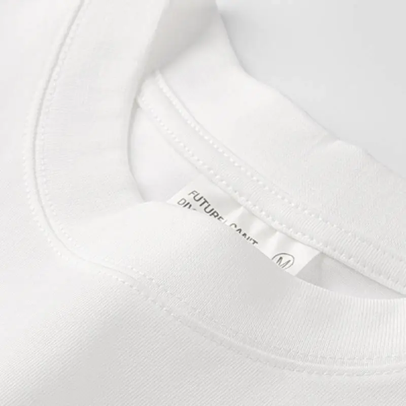 Fashionable Loose Combed Cotton T-Shirt-4