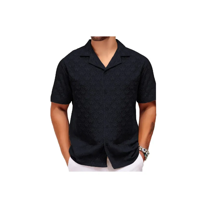 Fashionable Plain Polyester Shirt-8