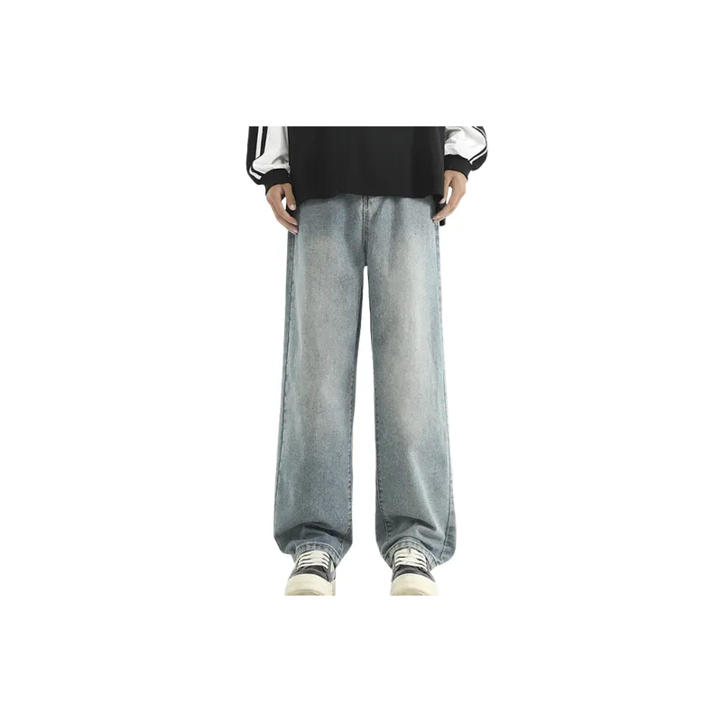 Basics Fashionable Denim Casual Pants-2