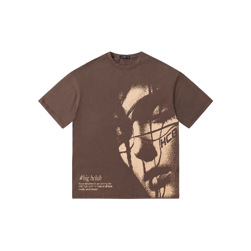 Retro Washed 100% Cotton T Shirt-6