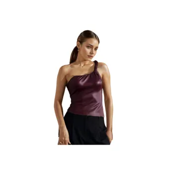 Fashionable Plain Polyester Vest Women
