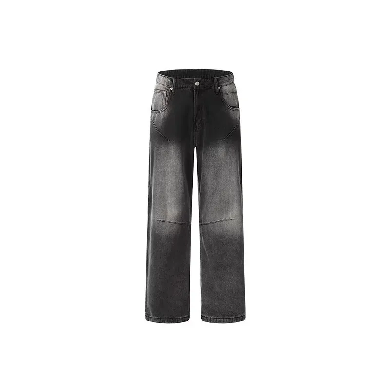 Fashion Retro Straight Jeans-0