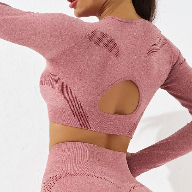 Casual Simple Polyester Fitness Clothing Women-2