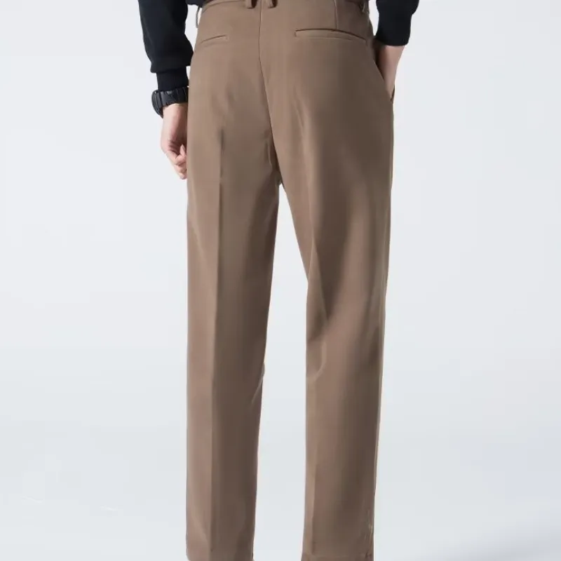 Simple Basics Woolen Fabric Suit Trousers-6