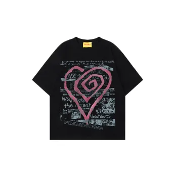 Retro Casual 100% Cotton T Shirt