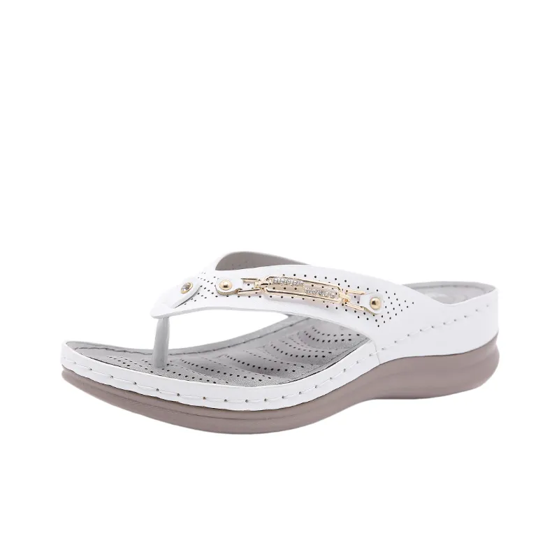 Retro Plain Flip Flops-0