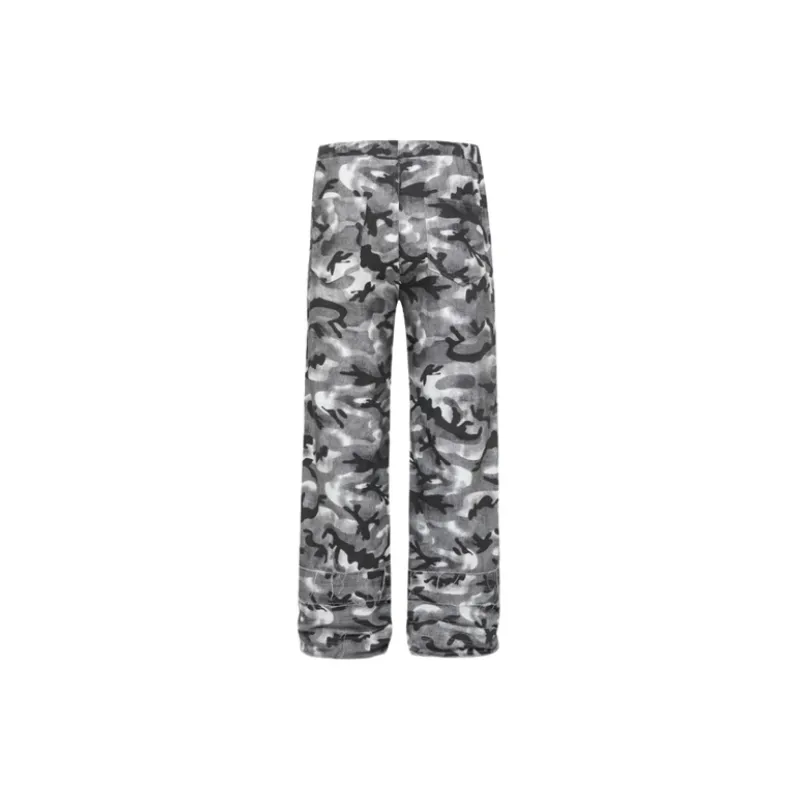 Casual Retro Straight Leg Jeans-1