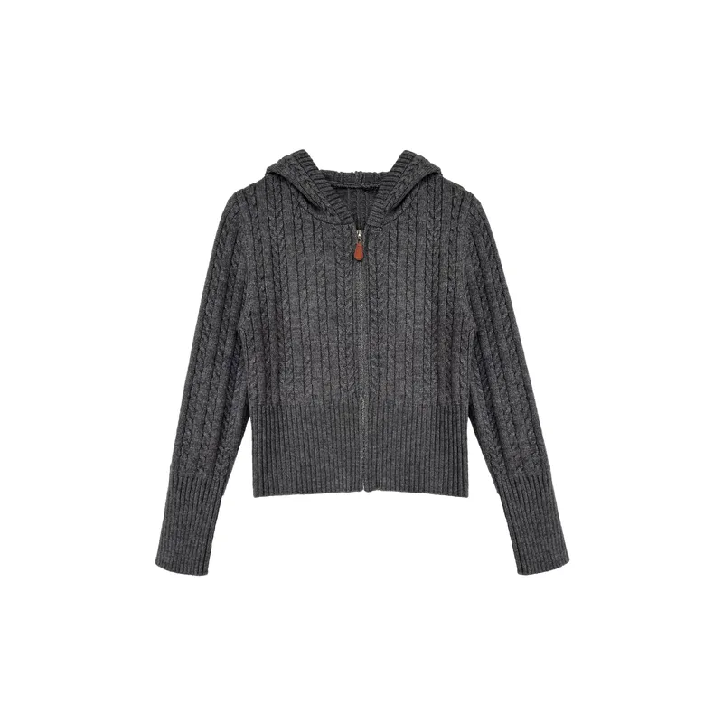 Retro Casual Colored Yarn Sheep Wool Sweater
