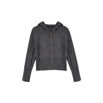 Retro Casual Colored Yarn Sheep Wool Sweater