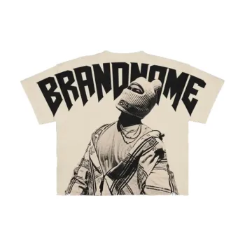 Back Print Hip Hop Round Neck T Shirt