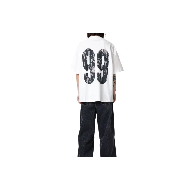 Street Loose Cotton Blended Fabric T Shirt-3
