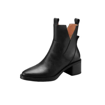 Retro Zipper Ankle Boots