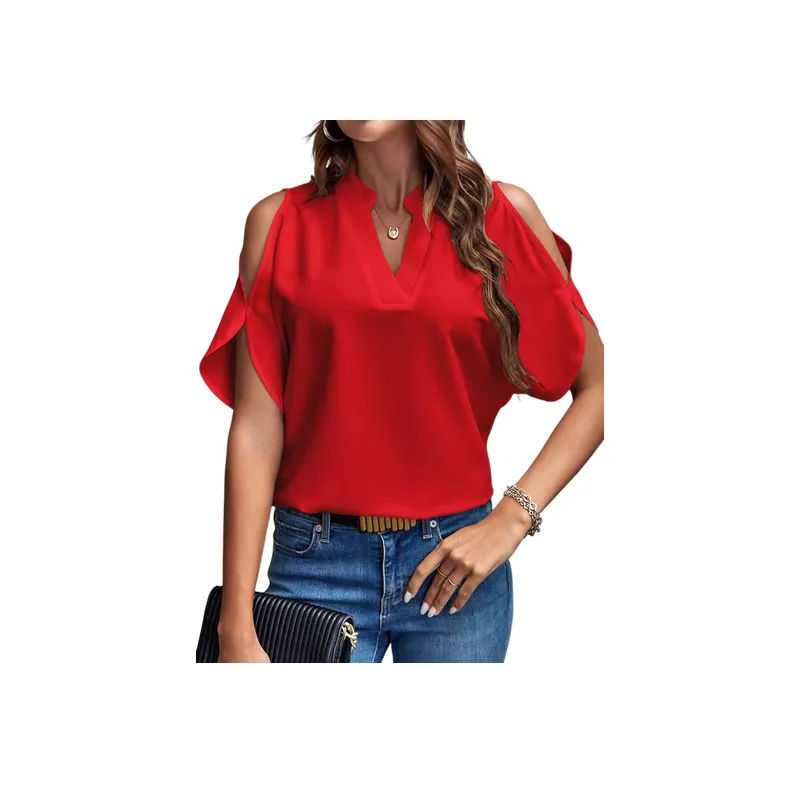 Fashionable Simple Chiffon Shirt-4