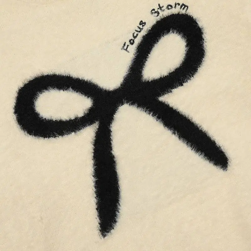 Retro Casual Graphic Cotton Blended Fabric Sweater-2