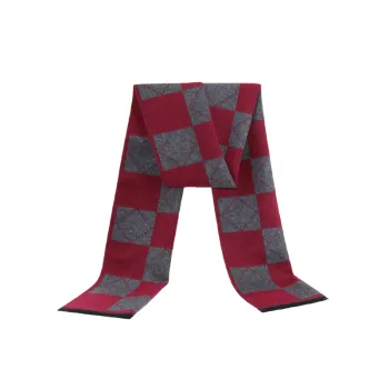 Casual Plaid Knit Scarf