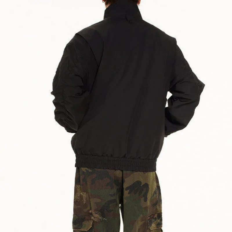 Casual Fashionable Cotton Blended Fabric Jacket-2
