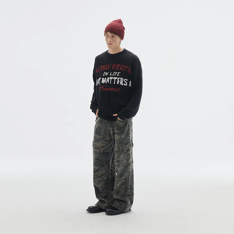 Fashionable Loose Sweater-2