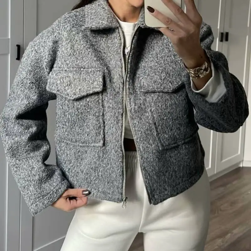 Loose Casual Jacket Women-2