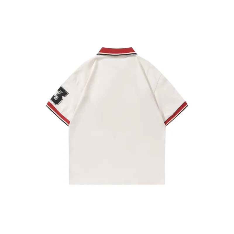 Trendy Brand Loose Versatile Couple Half Sleeved Shirt-1