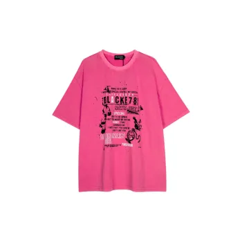 Trendy Letter Print 100% Cotton T Shirt