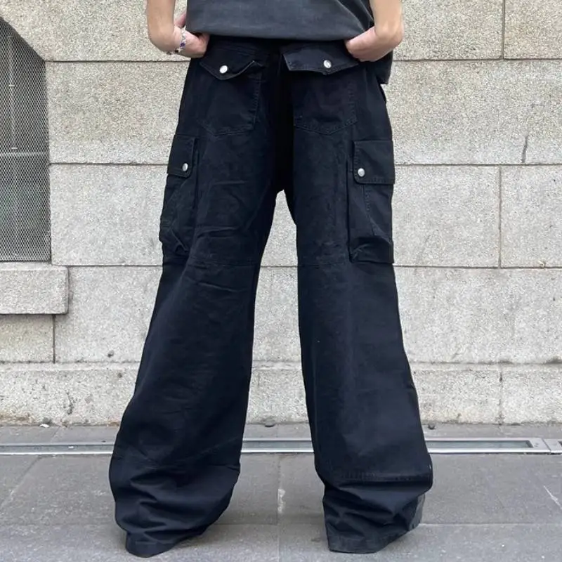 Fashionable Simple Cargo Pants-2