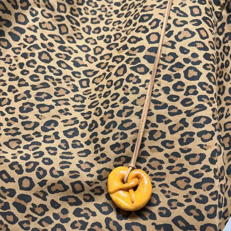 Leopard Print Casual Shoulder Bag-1