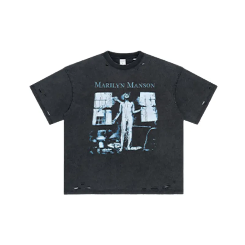 Fashionable Loose 100% Cotton T Shirt-0