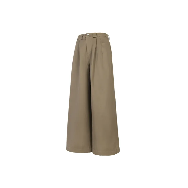 Loose Simple Cotton Casual Pants-0